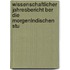 Wissenschaftlicher Jahresbericht Ber Die Morgenlndischen Stu