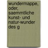 Wundermappe, Oder, Saemmtliche Kunst- Und Natur-Wunder Des G door Johann Konrad Friederich