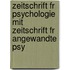 Zeitschrift Fr Psychologie Mit Zeitschrift Fr Angewandte Psy