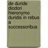 de Duride Diodori Hieronymo Duridis in Rebus a Successoribus door C.G.F. Eduard Rssler