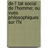 de L' Tat Social de L'Homme; Ou Vues Philosophiques Sur L'Hi