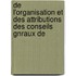 de L'Organisation Et Des Attributions Des Conseils Gnraux de