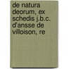 de Natura Deorum, Ex Schedis J.B.C. D'Ansse de Villoison, Re door Lucius Annaeus Cornutus