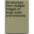 3D Structure from Multiple Images of Large-Scale Environments