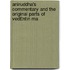 Aniruddha's Commentary and the Original Parts of Ved£ntin Ma
