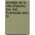 Annales de La Ville D'Issoire, Ms. Ind. £Variously Ascr. To