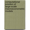 Computational Solution of Large-Scale Macroeconometric Models door Giorgio Pauletto