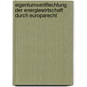 Eigentumsentflechtung der Energiewirtschaft durch Europarecht door Jürgen F. Baur