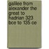 Galilee From Alexander The Great To Hadrian 323 Bce To 135 Ce