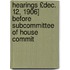Hearings £Dec. 12, 1906] Before Subcommittee of House Commit