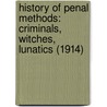 History Of Penal Methods: Criminals, Witches, Lunatics (1914) door George Ives