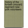 History Of The Fortieth (Mozart) Regiment New York Volunteers door Fred C. Floyd