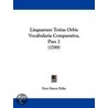 Linguarum Totius Orbis Vocabularia Comparativa, Pars 2 (1789) door Peter Simon Pallas