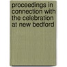 Proceedings In Connection With The Celebration At New Bedford door James B. Congdon
