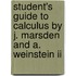 Student's Guide To Calculus By J. Marsden And A. Weinstein Ii