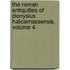 The Roman Antiquities Of Dionysius Halicarnassensis, Volume 4