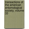 Transactions Of The American Entomological Society, Volume 33 door Society American Entomo