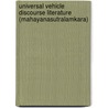Universal Vehicle Discourse Literature (Mahayanasutralamkara) by The Aibs Team