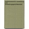 Verfahrensrecht in Verwaltung und Verwaltungsgerichtsbarkeit. by Unknown