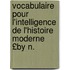 Vocabulaire Pour L'Intelligence de L'Histoire Moderne £By N.