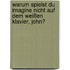 Warum spielst du Imagine nicht auf dem weißen Klavier, John?