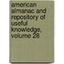 American Almanac And Repository Of Useful Knowledge, Volume 28