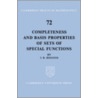 Completeness and Basis Properties of Sets of Special Functions by J.R. Higgins