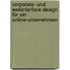 Corporate- und Webinterface Design für ein Online-Unternehmen