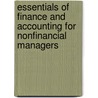 Essentials Of Finance And Accounting For Nonfinancial Managers door Edward Fields