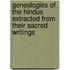 Genealogies Of The Hindus Extracted From Their Sacred Writings