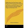 Reflections On The Nature And Property Of Languages In General door Thomas Stackhouse