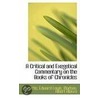 A Critical And Exegetical Commentary On The Books Of Chronicles door Curtis Edward Lewis