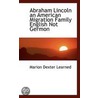Abraham Lincoln An American Migration Family English Not Germon by Marion Dexter Learned
