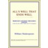 All's Well That Ends Well (Webster's Spanish Thesaurus Edition)
