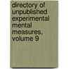 Directory of Unpublished Experimental Mental Measures, Volume 9 door David F. Mitchell