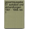 Gesamtausgabe 07. Aufsätze und Abhandlungen 1901 - 1908. Bd. 1 door George Simmel