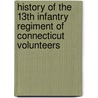 History Of The 13th Infantry Regiment Of Connecticut Volunteers by Homer Baxter Sprague