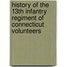 History Of The 13th Infantry Regiment Of Connecticut Volunteers door Homer Baxter Sprague