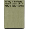 History of the Negro Race in America from 1619 to 1880 Volume I door George W. Williams