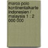 Marco Polo Kontinentalkarte Indonesien / Malaysia 1 : 2 000 000