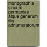 Monographia Siricum Germaniae Atque Generum Illis Adnumeratorum door Onbekend