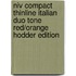 Niv Compact Thinline Italian Duo Tone Red/Orange Hodder Edition