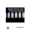 Reeves' History Of The English Law, From The Time Of The Romans door William Francis Finlason