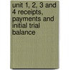 Unit 1, 2, 3 And 4 Receipts, Payments And Initial Trial Balance door Onbekend