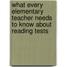 What Every Elementary Teacher Needs to Know About Reading Tests door Charles Fuhrken
