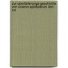 Zur Uberlieferungs-Geschichte Von Ciceros Epistularum Libri Xvi door Ludwig Gurlitt