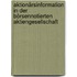 Aktionärsinformation in der börsennotierten Aktiengesellschaft