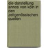 Die Darstellung Annos von Köln in den zeitgenössischen Quellen