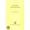 Gesamtausgabe Abt. 2 Vorlesungen Bd. 41. Die Frage nach dem Ding by Martin Heidegger