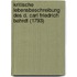 Kritische Lebensbeschreibung Des D. Carl Friedrich Bahrdt (1793)